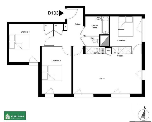 Appartement T4 à louer GRENOBLE