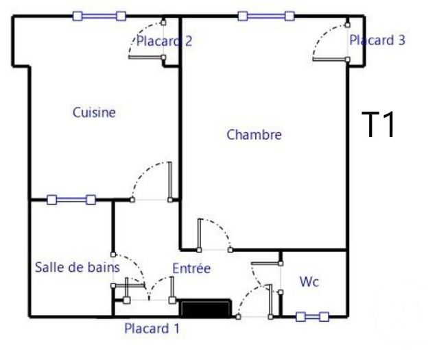 Appartement T1 à vendre - 1 pièce - 36.08 m2 - GRENOBLE - 38 - RHONE-ALPES - Century 21 Victor Hugo