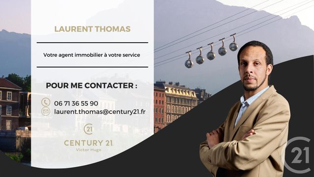 Appartement T2 à vendre - 2 pièces - 42.5 m2 - ST MARTIN D HERES - 38 - RHONE-ALPES - Century 21 Victor Hugo