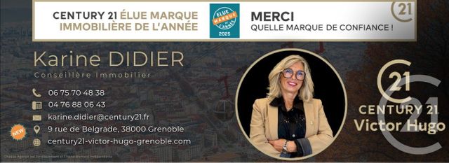Appartement à vendre - 4 pièces - 88.0 m2 - EYBENS - 38 - RHONE-ALPES - Century 21 Victor Hugo