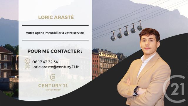 Appartement T3 à vendre - 3 pièces - 60.0 m2 - GRENOBLE - 38 - RHONE-ALPES - Century 21 Victor Hugo