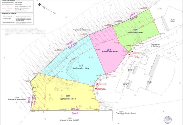 Afficher la photo en grand terrain à vendre - 1154.0 m2 - NOYAREY - 38 - RHONE-ALPES - Century 21 Victor Hugo