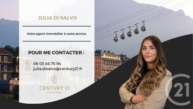 Appartement T2 à vendre - 2 pièces - 42.31 m2 - GRENOBLE - 38 - RHONE-ALPES - Century 21 Victor Hugo