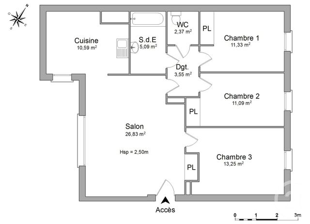Appartement à vendre - 4 pièces - 84.1 m2 - LA TRONCHE - 38 - RHONE-ALPES - Century 21 Victor Hugo